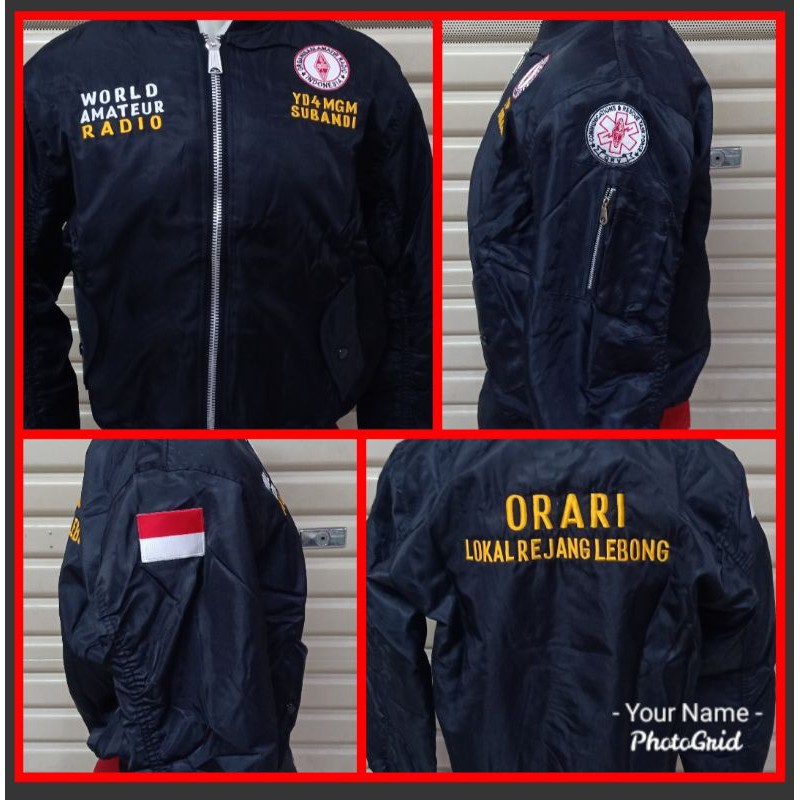 JAKET BOMBER ORARI BOLAK BALIK