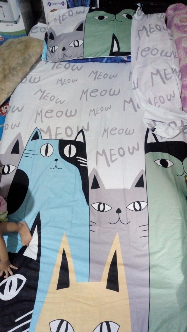 Sprei Motif Rabbit Kelinci Pink Cod Hewan Seprai Anak Murah