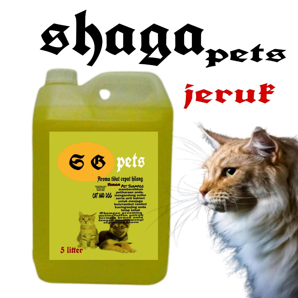 SG PETS SHAMPOO BAKTERI JAMUR ANTI _TICK 5  LITTER SHAMPOO KUCING -ANJING