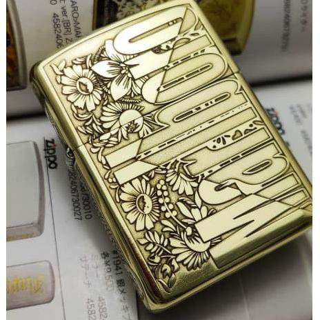 BISA COD Zippo Original Lighter Limited Carved Marlboro Flower - reguler BERGARANSI