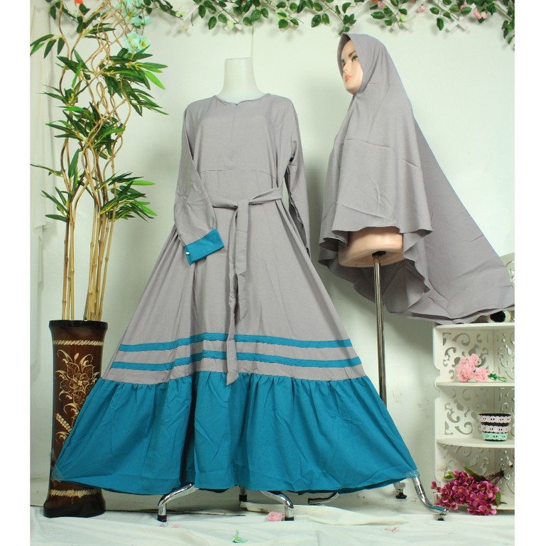 GAMIS SET SYARI  khimar wollycrepe NISMA