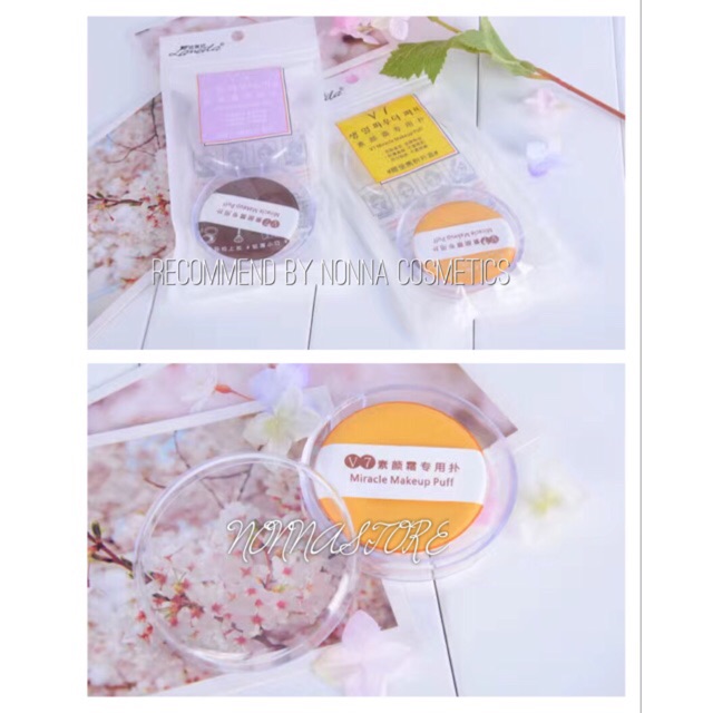 V7 Miracle Puff / Sponge BB Cushion Halus / Sponge Puff BB / Air Cushion