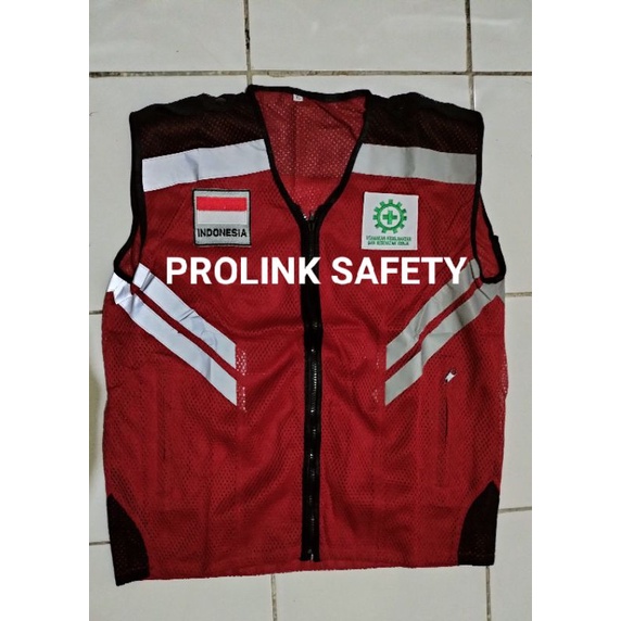 ROMPI SAFETY BAHAN JARING LOGO K3 BENDERA KOTAK BESAR