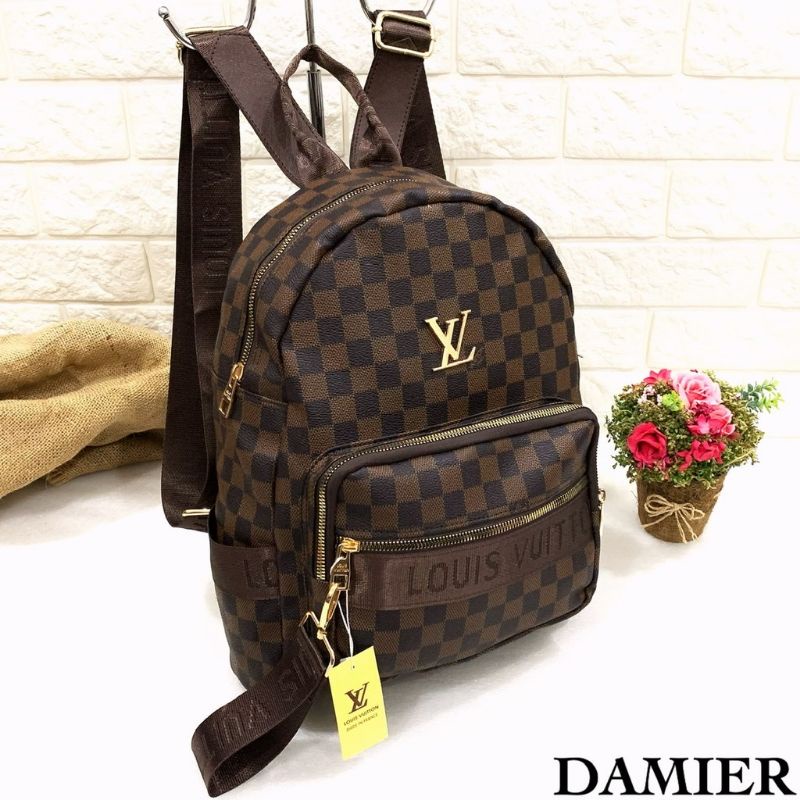 TAS RANSEL WANITA LV MOTIP DAMIER