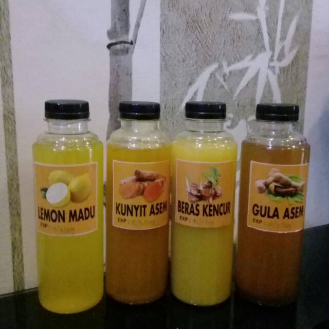 

Jamu Kunyit Asem / Lemon Jahe / Beras Kencur / Gula Asem Segar