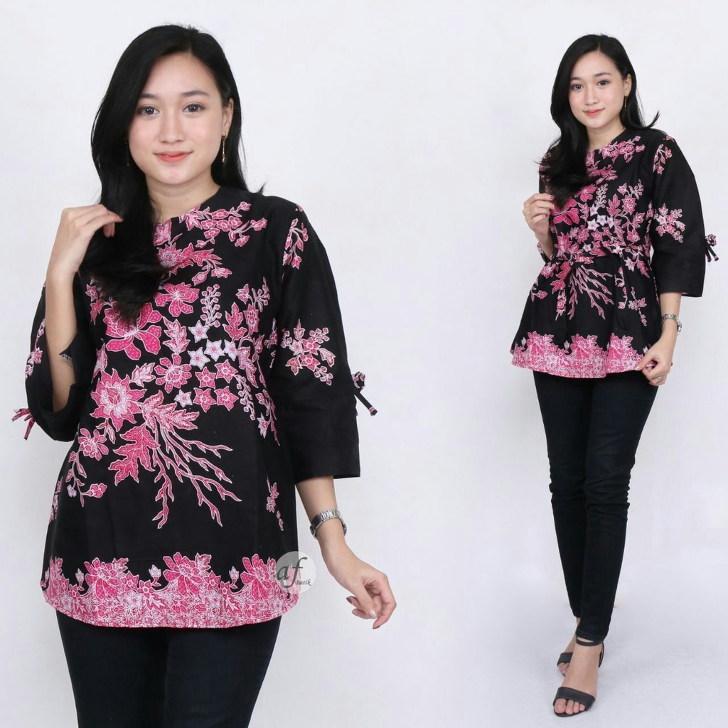 Atasan Batik Wanita Seragam Kantor Baju Kerja