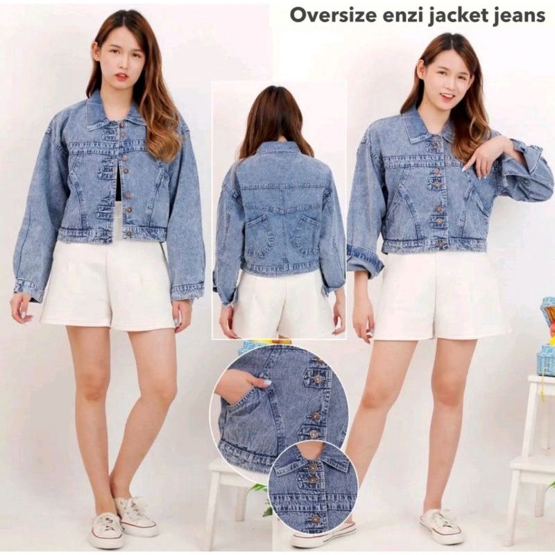 Jaket Jeans Wanita Oversize Brelet ORIGINAL by PM