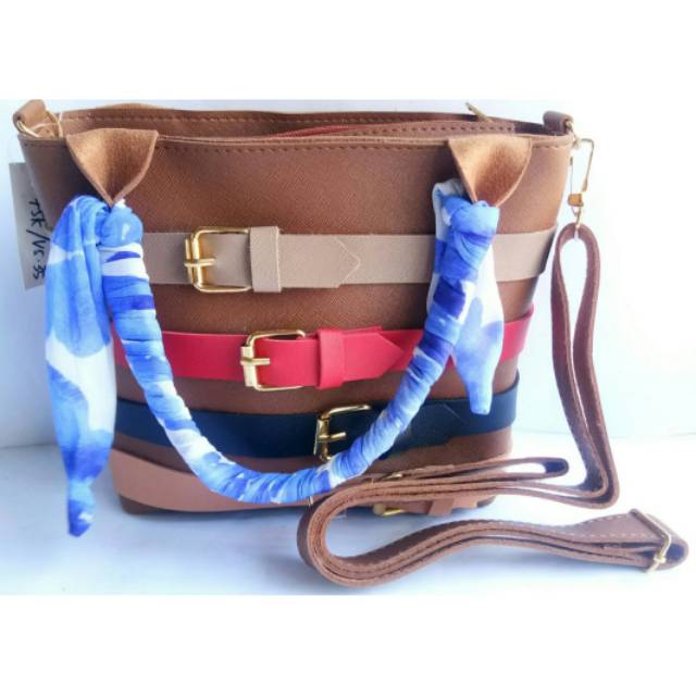 TAS SLEMPANG MOTIF SABUK WANITA