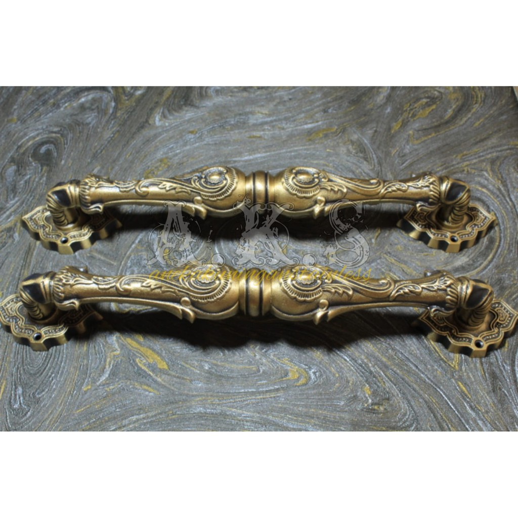 handle pintu / gagang pintu / gagang pintu rumah kuningan panjang 35cm  LIMITED EDITION