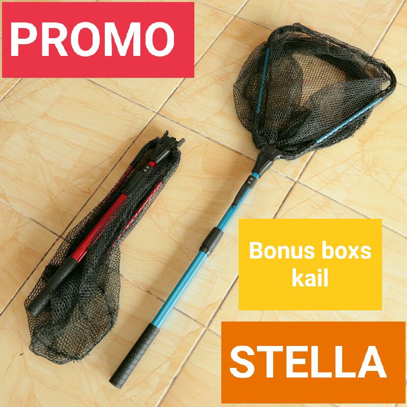 serok ikan, serokan ikan stella serokan ikan stainless jaring ikan, keramba ikan, serokan ikan premi