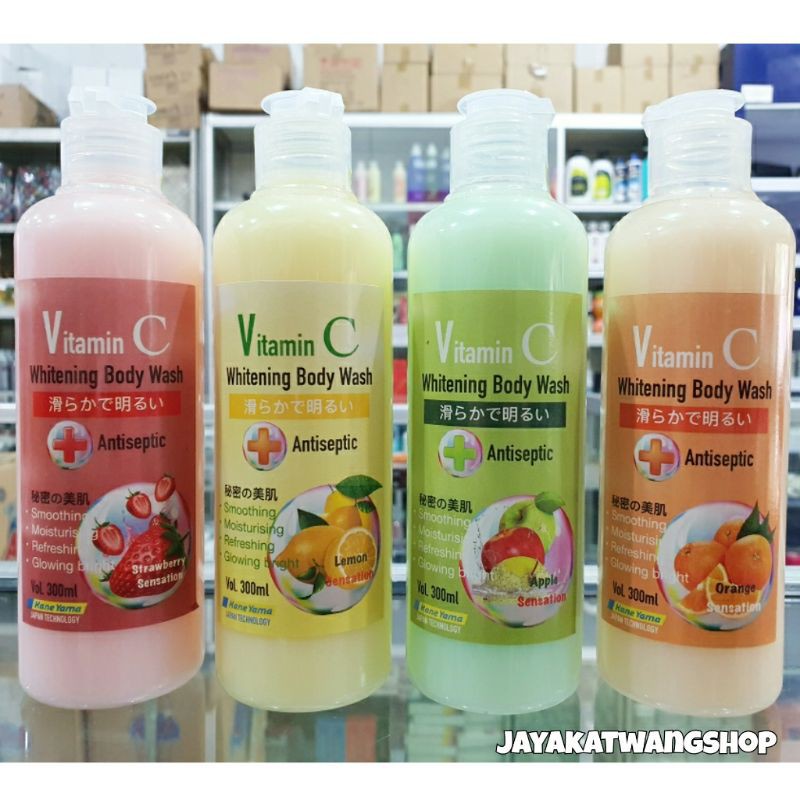 KaneYama Whitening Body Wash (300 ml) With Vitamin C &amp; Antiseptic / Sabun Mandi Kane Yama