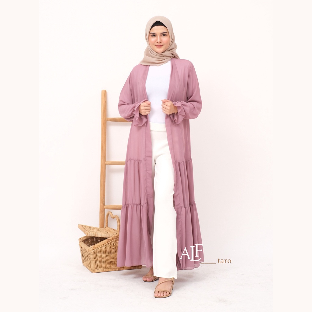 Kareen Long Outer Taro by Alfaina | Cardigan Panjang Ceruty