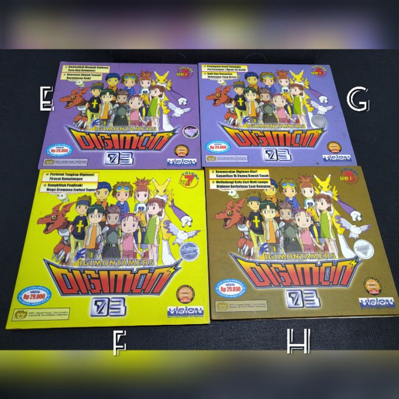 Kaset VCD Original Digimon 03 Harga Satuan