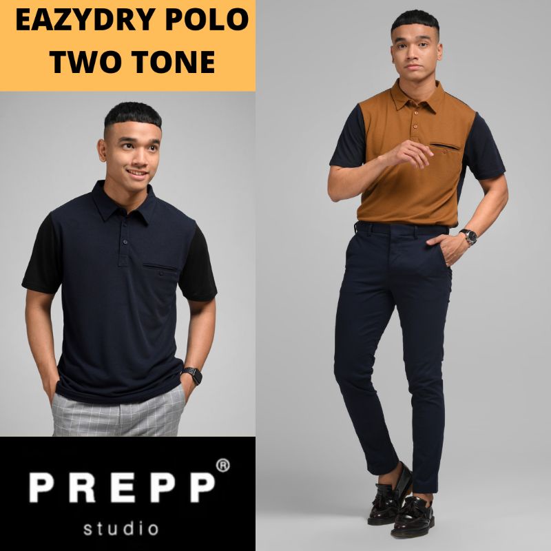 Preppstudio EAZYDRY POLO TWO TONE by PREPPSTUDIO