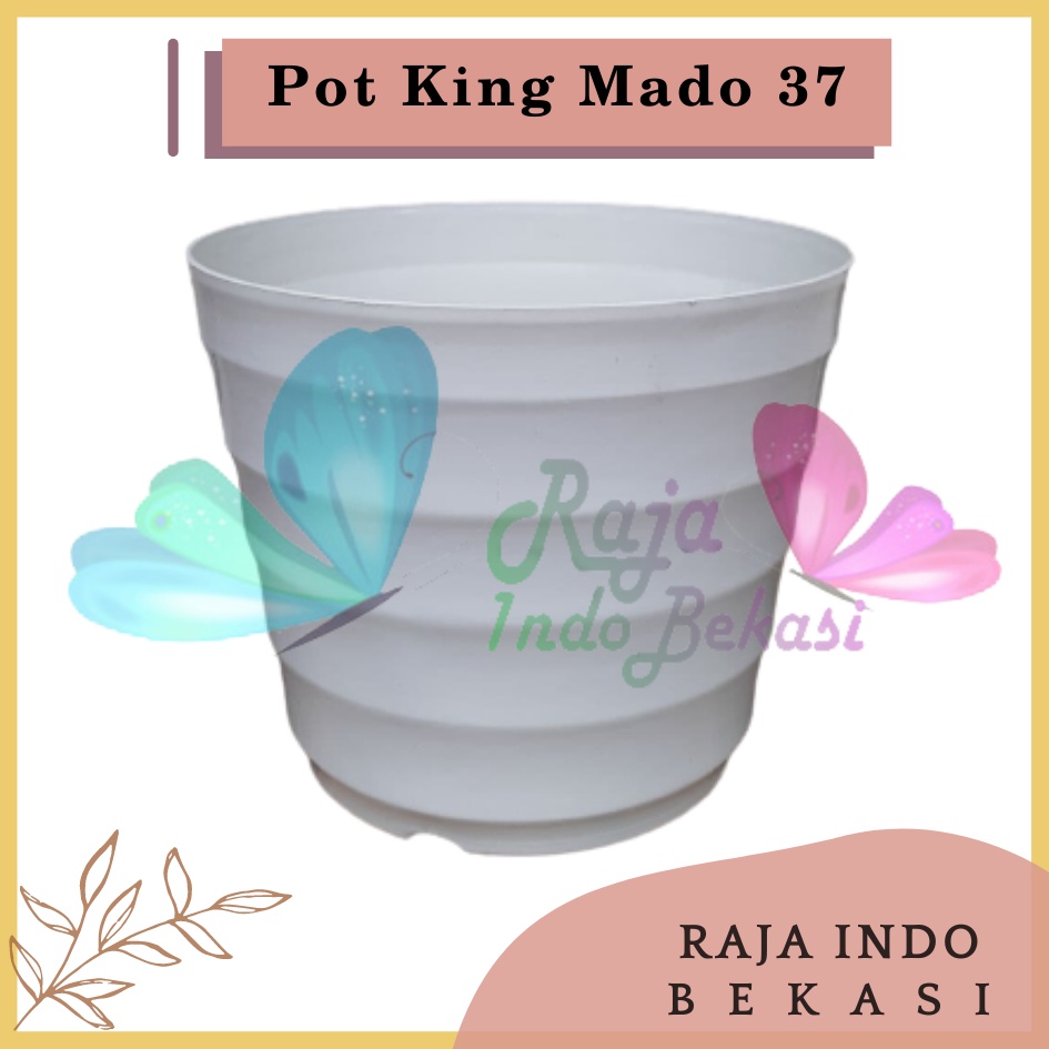 Rajaindobekasi Pot King Mado 37 Putih Hitam Biru Pink Pastel Merah Bata Coklat Terakota Teracota Teraccota Diameter Atas 30 Cm Garden Of Love Pot Plastik Besar Jumbo 40 50 60 Cm Untuk Tanaman Murah Grosir