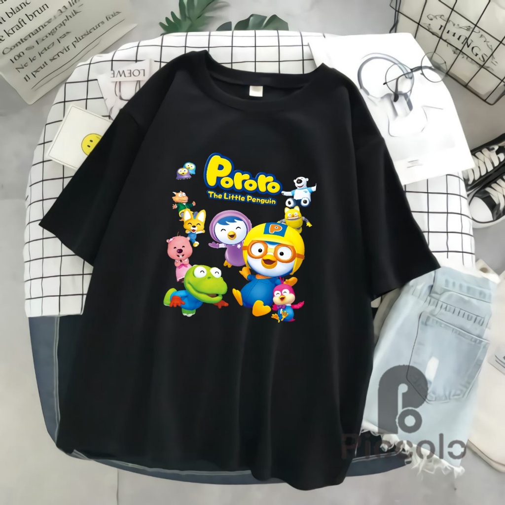 KAOS ANAK PORORO ATASAN BAHAN PREMIUM