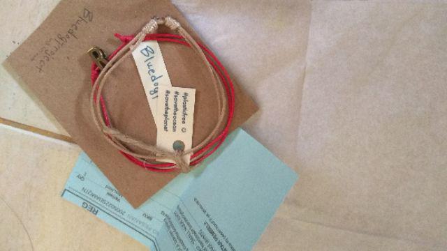 Bluedogproject BASICA bracelet gelang  inisial huruf 