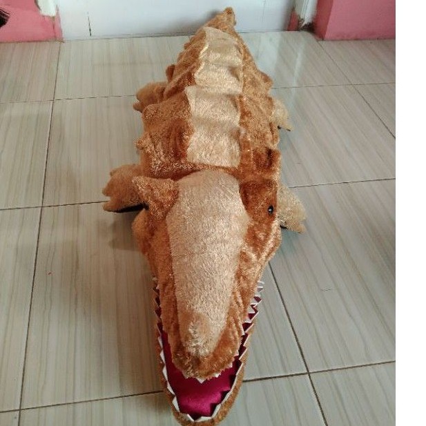 BONEKA BUAYA BANTAL GULING CROCODILE DOLL JUMBO BESAR KARAKTER BINATANG MAINAN ANAK KADO SOUVENIR