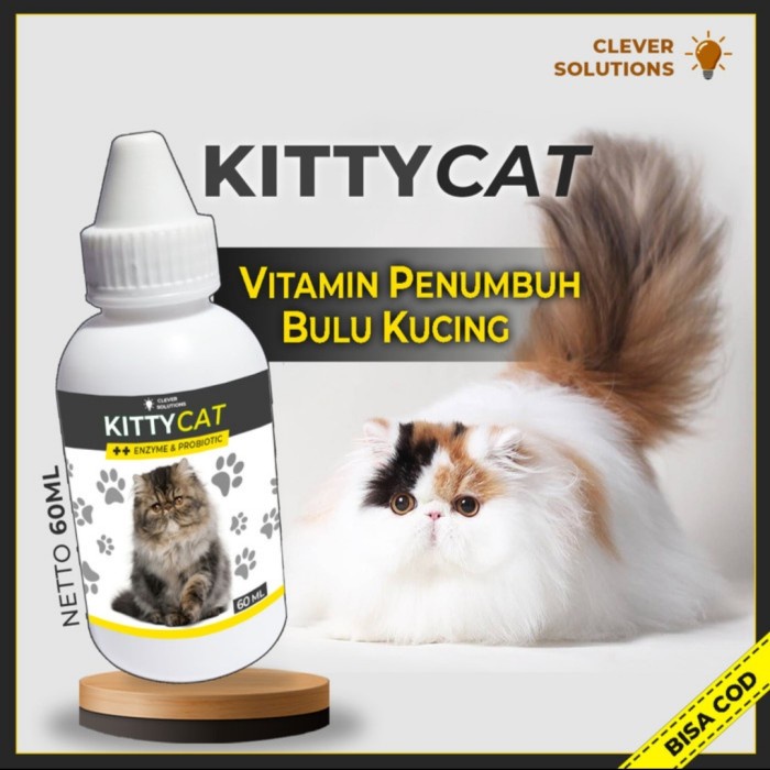 KITTY CAT - Suplemen Vitamin Penumbuh Bulu Kucing 60 ML