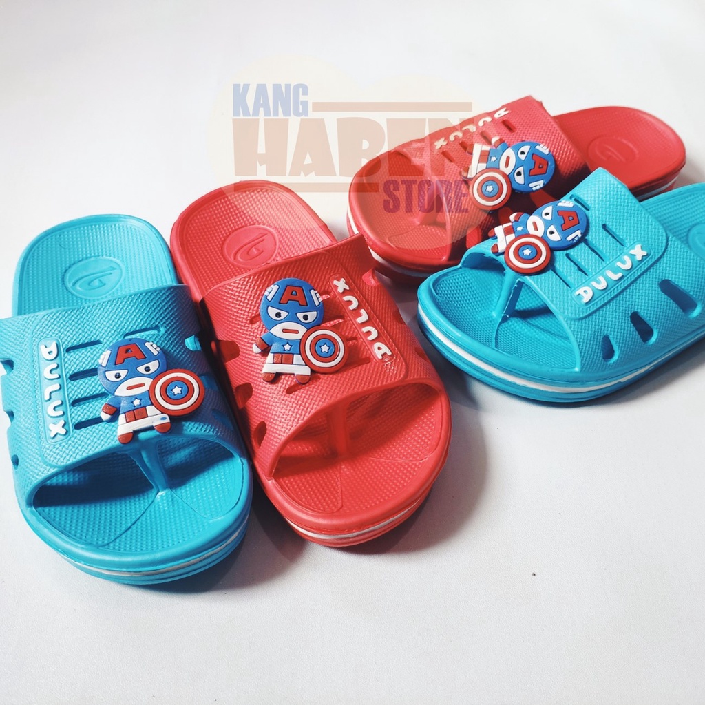 Habenkids Sandal Jepit Kokop Anak Laki laki Karakter Captain Lucu dan empuk 269DCAP