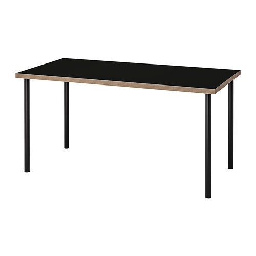 RV IKEA 365 ADILS & LINNMON 150x75 Meja Hitam Serbaguna