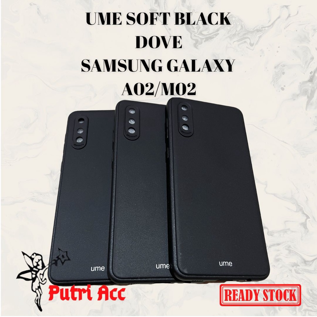 SAMSUNG GALAXY A02/M02 SOFTCASE SILIKON UME BLACK DOVE PROTECTION SAMSUNG GALAXY A02/M02