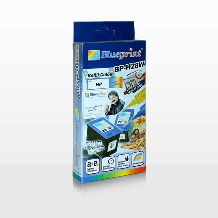 Tinta Printer Hp Suntik BLUEPRINT Tinta Refill For Printer HP Colour - Warna