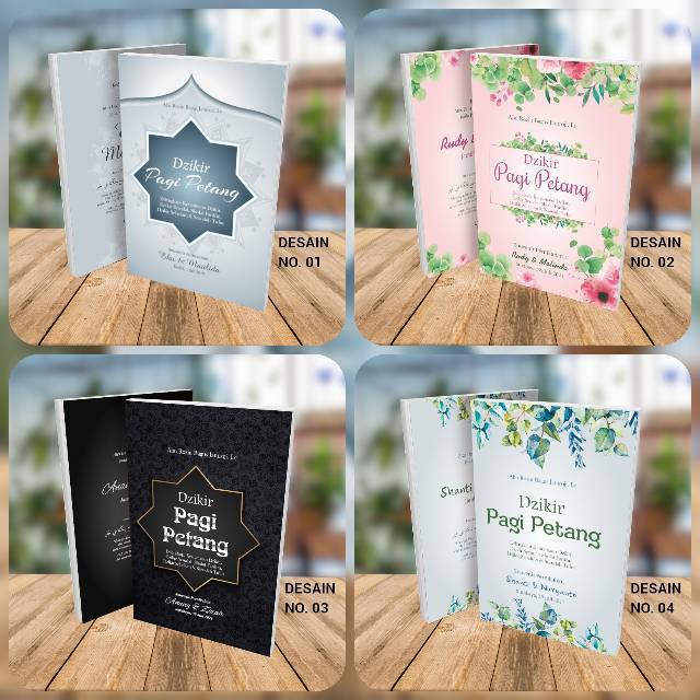 Souvenir Dzikir Zikir Pagi Petang Cover Custom Souvenir Pernikahan