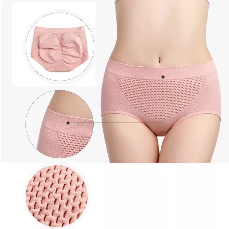 (GS) CELANA DALAM WANITA MID WAIST SEAMLESS UNDERWEAR HIGH WAIST PAKAIAN DALAM WANITA