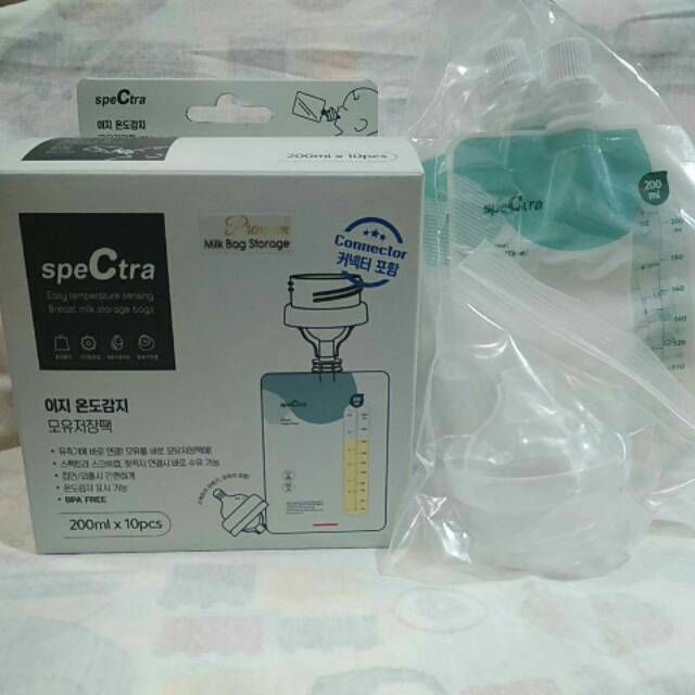 Spectra breast milk 200ml isi 10pc