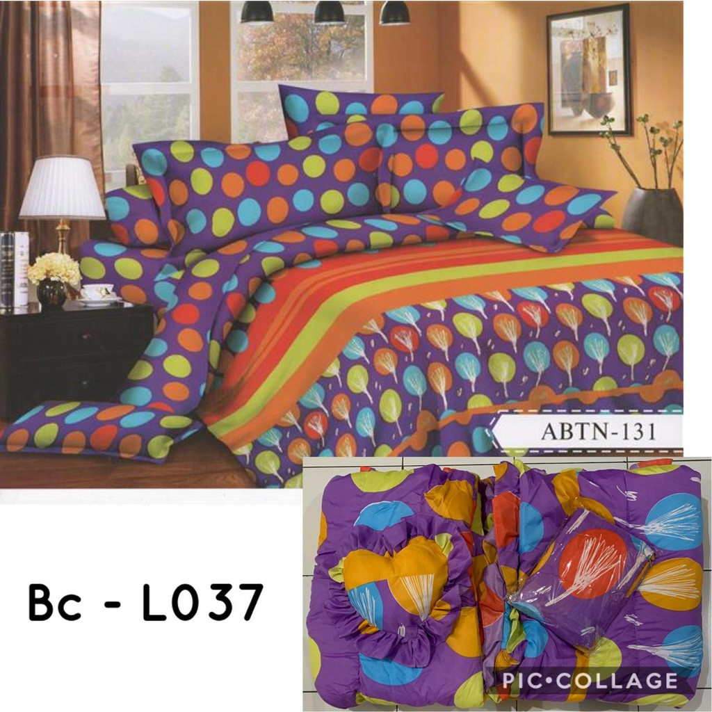PROMO Natasha Bed Cover set + sprei King Ukuran 180x200