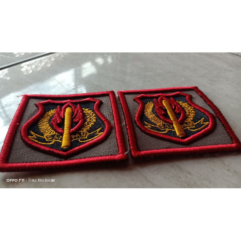Lencana Satpam Timbul 3d