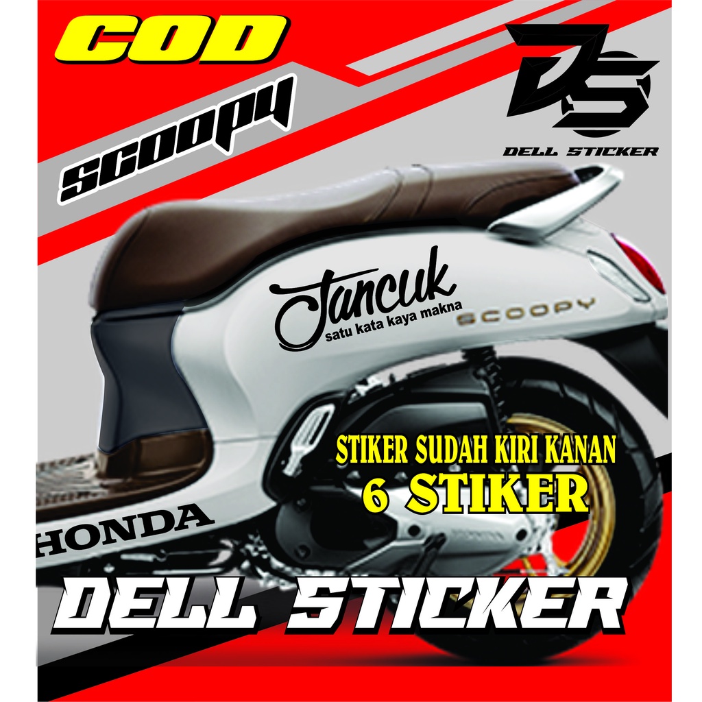 Stiker Scoopy / STIKER STRIPING /Cutting Cticker Scoopy / Cutting Striping Scoopy PRESTIGE / ALL SCO