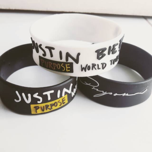 Gelang wristband justin bieber purpose