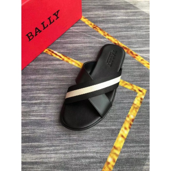 sandal bal ly pria slide sendal flat selop cowok slippers kulit P1SHOES