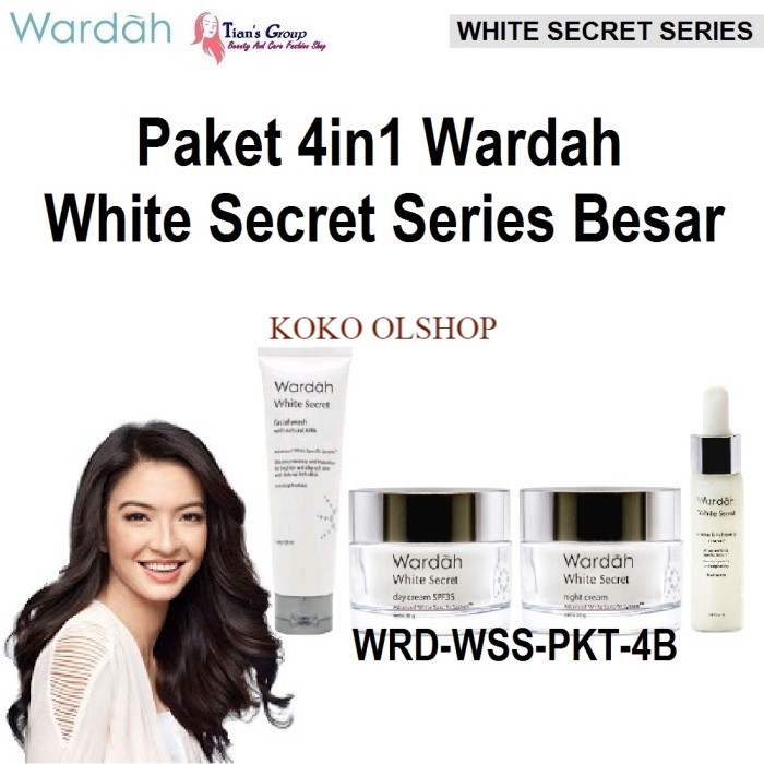 Paket Hemat Murah 4in1 Skin Care Wardah White Secret Series Besar Ori