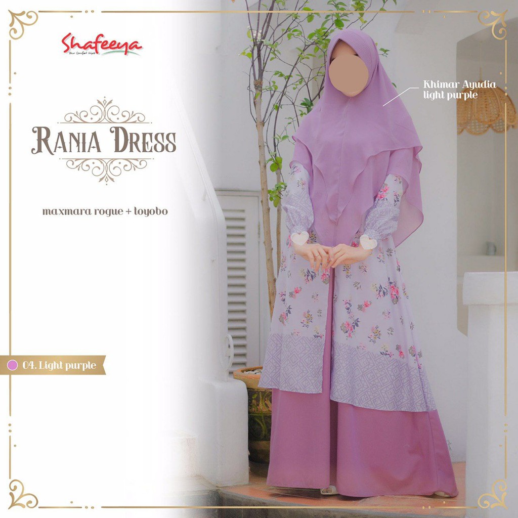 RANIA DRESS || Gamis Syari Original by SHAFEEYA