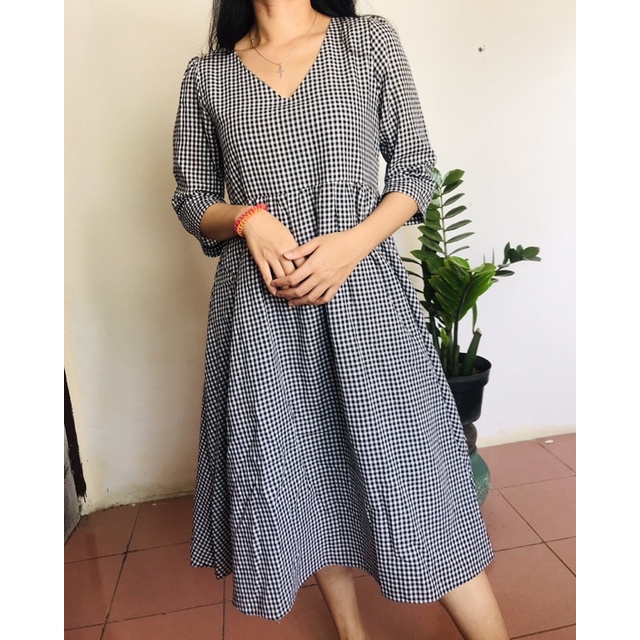 PLAID DRESS