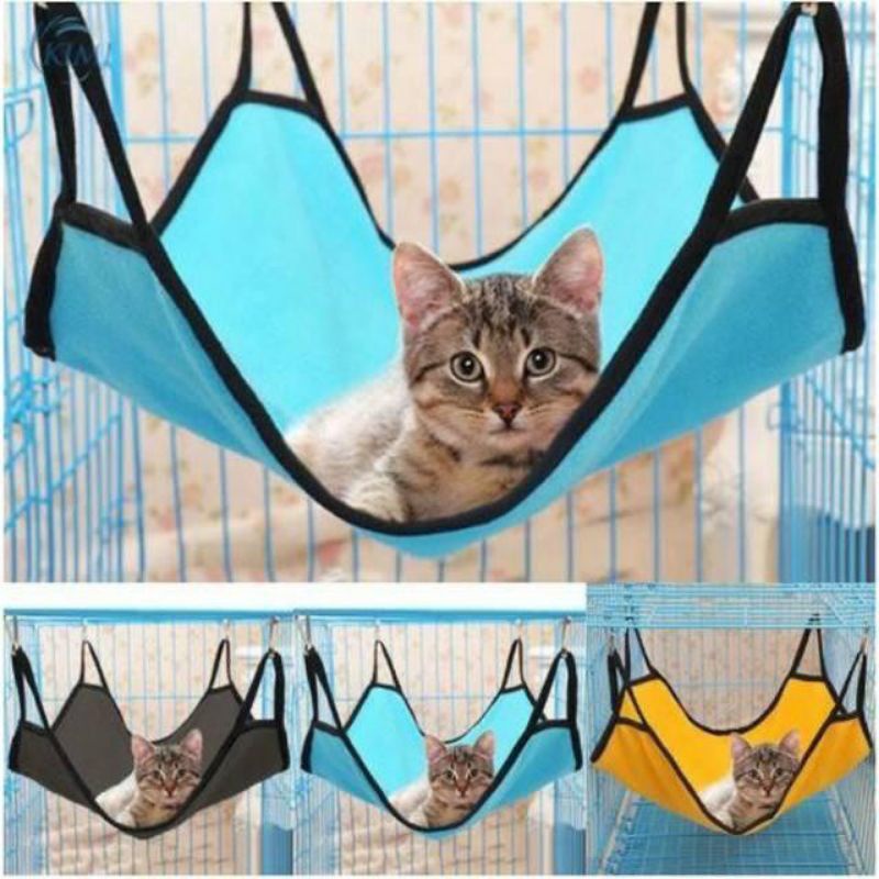 HAMMOCK KUCING- Tempat Tidur Kucing Gantung Ayunan Kucing HAMMOCK KUCING XL 45 x 55