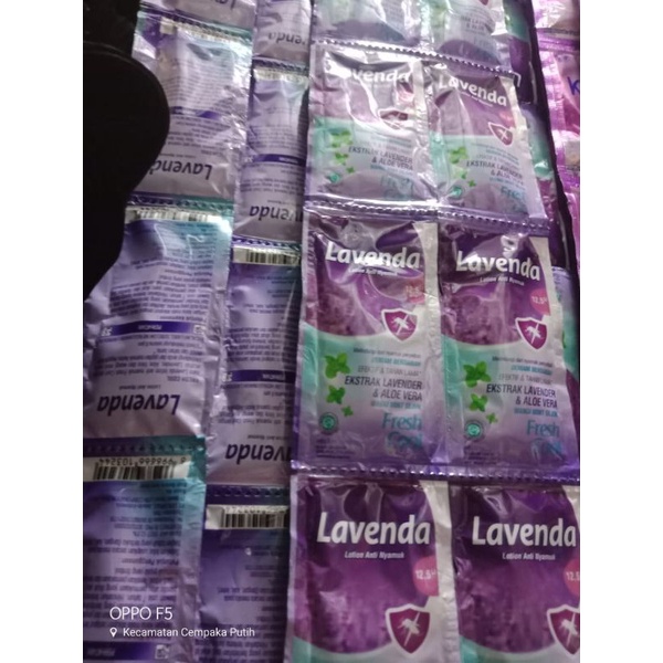 Lavenda lotion anti nyamuk Sachet ( 12 × 8ml )