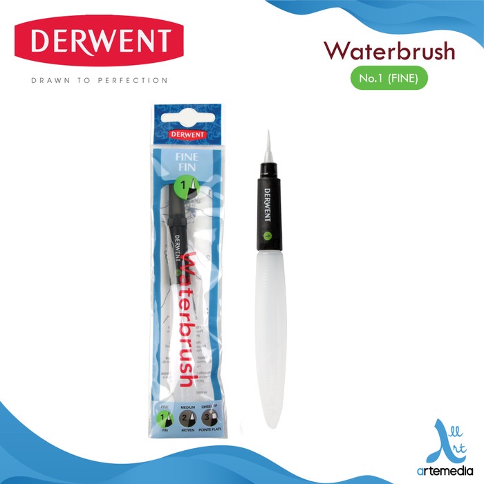 

(TERLARIS) Kuas Lukis Derwent Waterbrush Set - FINE