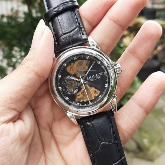 JAM TANGAN ROLEX PRIA AUTOMATIC SKELETON
