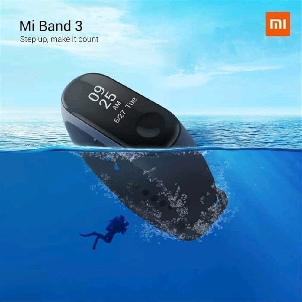 Jam Tangan Pria Wanita Jam Tangan Pintar Xiaomi Mi Band 3 Smart Brand Display Or