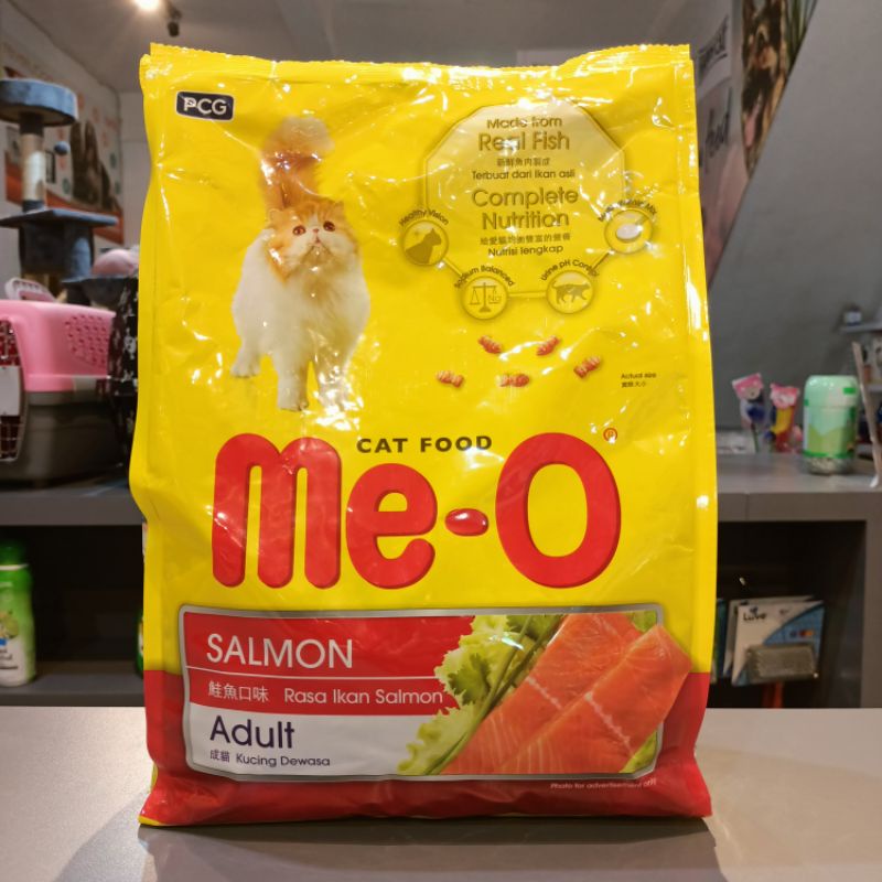 Me-o Cat Food Salmon 1.2kg Freshpack / Meo Makanan Kering Kucing dewasa