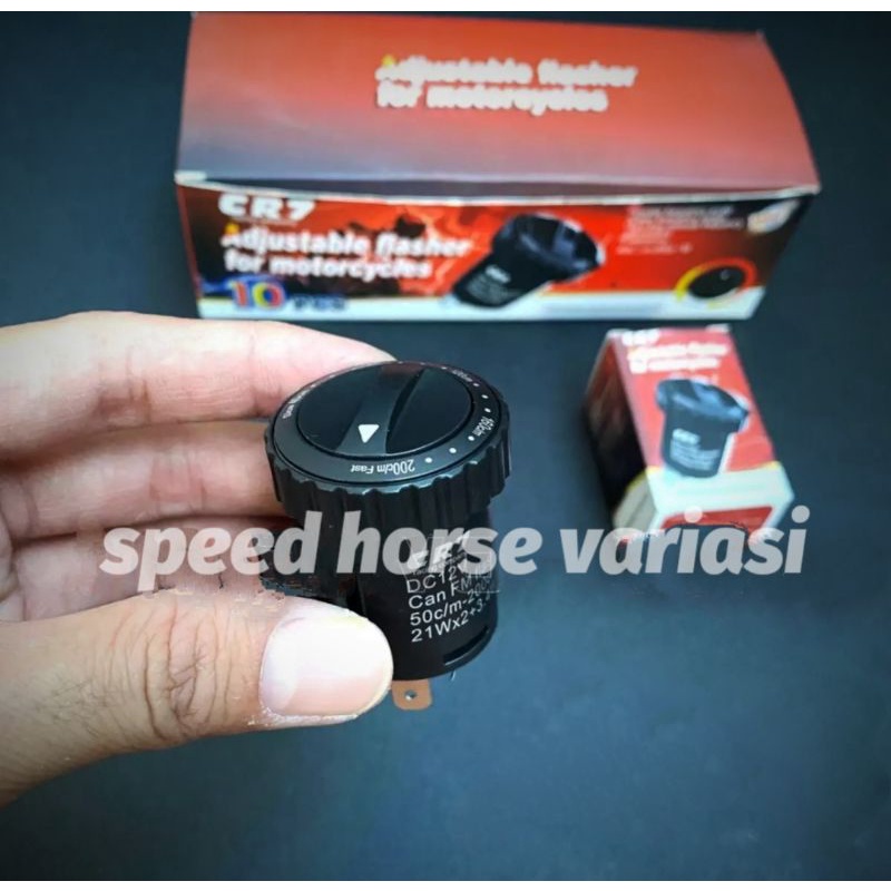 New flasher sen flaser sein CR7 fleser Led bisa diatur stel kedip cepat Nmax-Aerox-Pcx-Lexi-Beat-Vario