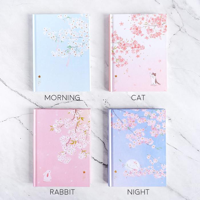 

Dear Cherry Blossom Hardcover Mixed Notebook B6 / Buku Tulis B6 - Cat