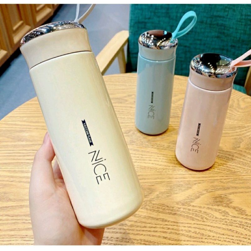 Botol minum kaca NICE vaccum flask termos tumbler kaca