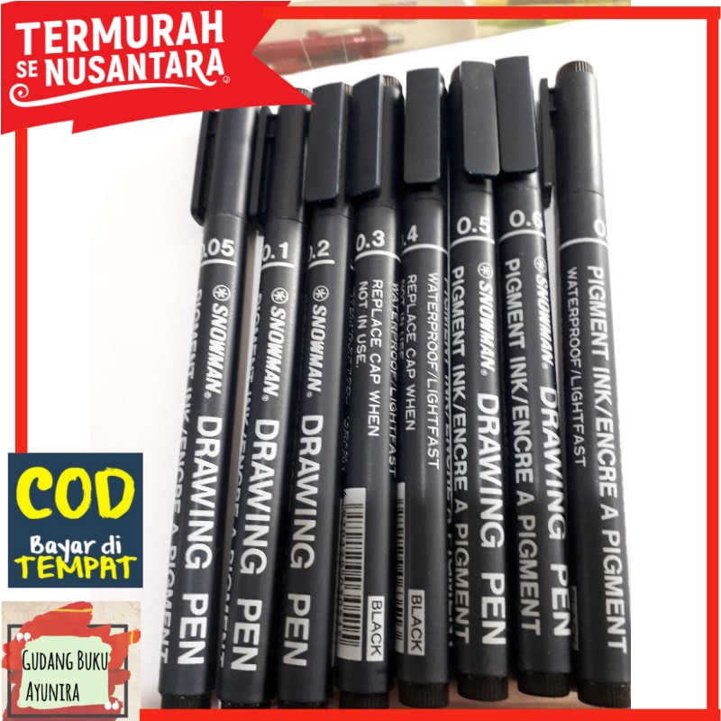 

Drawing Pen 0,05 - 0,7 permanen untuk raport