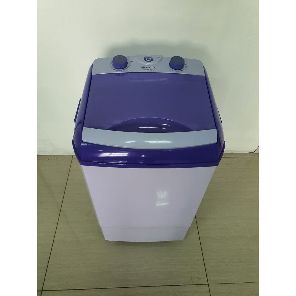 MESIN CUCI portable mini 4.5 KG SAGA SWM 01  air 25L pengering 200 W blueray steril timer 1 tabung