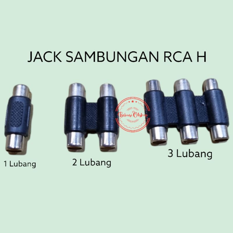 JACK JEK SAMBUNGAN RCA H 1 2 3 LUBANG